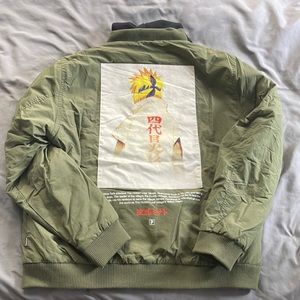 Olive Green Primitive x Naruto Shippuden Heavy Jacket